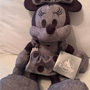 Disney Gray and Dark Purple Minnie Mouse Plush